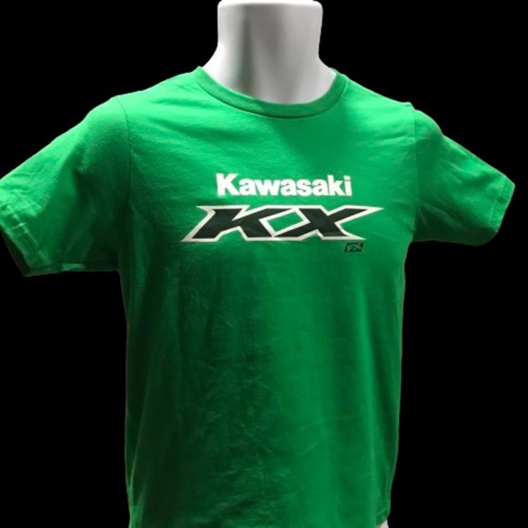 kawasaki kx youth t-shirt green